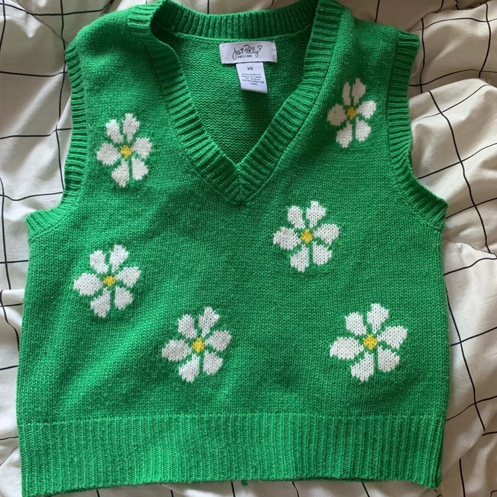 Floral Sweater Vest